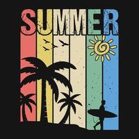 Summer - Summer beach t shirt design, vector graphic.