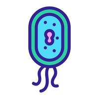 vector de icono de bacteria. ilustración de símbolo de contorno aislado