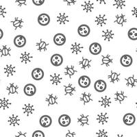 Medical Bacteria And Virus Seamless Pattern Vector
