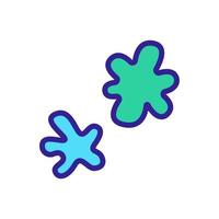 paint blots icon vector outline illustration