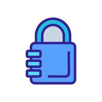 the combination of the password icon vector outline illustration
