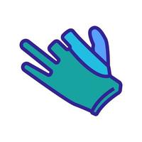 paintball glove icon vector outline illustration