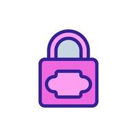 password lock icon vector outline illustration