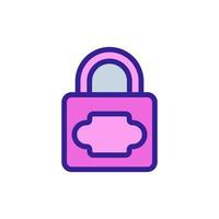 password lock icon vector outline illustration