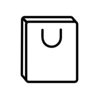 paquete para vector de icono de regalo. ilustración de símbolo de contorno aislado