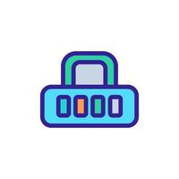 password cipher icon vector outline illustration
