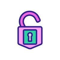 cipher lock icon vector outline illustration