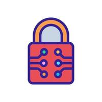 password cipher icon vector outline illustration