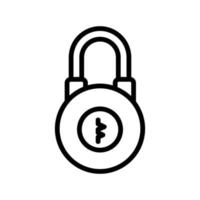 the combination of the password icon vector outline illustration