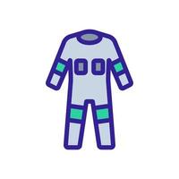 fully protective full body suit icon vector outline illustration