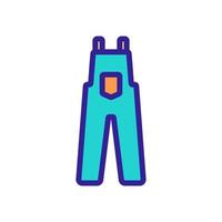 work clothes icon vector outline illustration