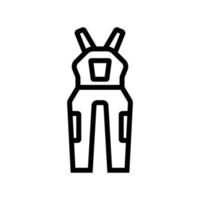 safe workwear suit icon vector outline illustration