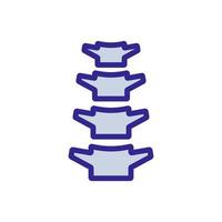 spine icon vector. Isolated contour symbol illustration vector