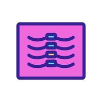 picture of the rib icon vector. Isolated contour symbol illustration vector