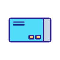 rectangular box icon vector. Isolated contour symbol illustration vector