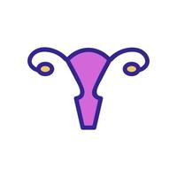 ovarian icon vector. Isolated contour symbol illustration vector