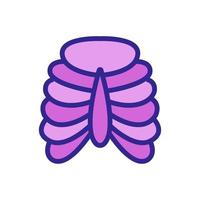bronchi icon vector. Isolated contour symbol illustration vector