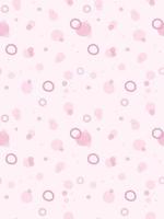 Cute girlish abstract seamless pink pattern with geometric circle shapes. vector