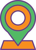 Line Filled Multicolour Icon vector