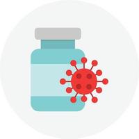 Vaccine Flat Circle vector