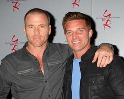 LOS ANGELES, AUG 24 - Sean Carrigan, Steve Burton at the Young and Restless Fan Club Dinner at the Universal Sheraton Hotel on August 24, 2013 in Los Angeles, CA photo