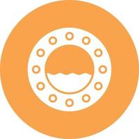 Porthole Glyph Circle Multicolor vector