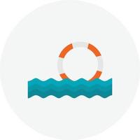 Float Flat Circle vector