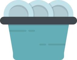 Dishwasher Flat Icon vector