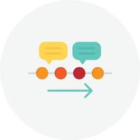 Timeline Flat Circle vector