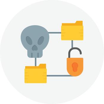 Data  Flat Circle vector