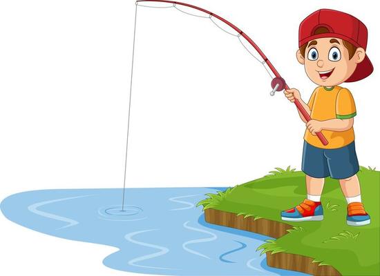 Boy Fishing Vector Art, Icons, and Graphics for Free Download