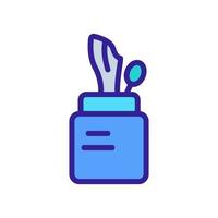 jar holder with napkins icon vector outline illustration