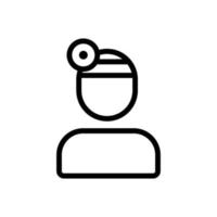 optometrist icon vector. Isolated contour symbol illustration vector