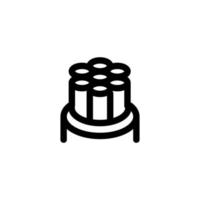 vector de icono de cable óptico. ilustración de símbolo de contorno aislado