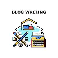 Blog writing icon vector illustration