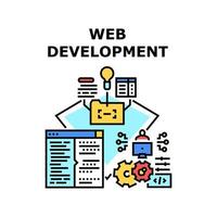 Web Development Vector Concept Color Illustration