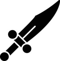 Dagger Glyph Icon vector