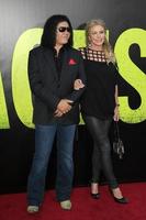 LOS ANGELES, JUN 25 - Gene Simmons, Shannon Tweed arrives at the Savages Premiere at Village Theater on June 25, 2012 in Westwood, CA photo
