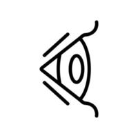 Man eye icon is a vector. Isolated contour symbol illustration vector