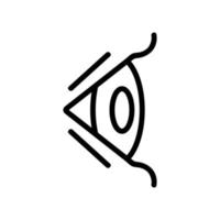 Man eye icon is a vector. Isolated contour symbol illustration vector