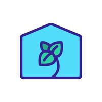 oregano in greenhouse icon vector outline illustration