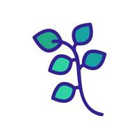 sprig of oregano icon vector outline illustration