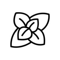 inflorescence of fragrant oregano icon vector outline illustration