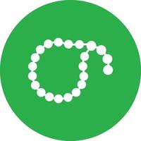 Tasbih Glyph Circle Multicolor vector