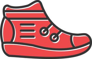 Sneakers Filled Retro vector