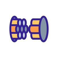 Optical cable icon vector. Isolated contour symbol illustration vector