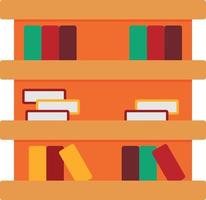 Library Flat Icon vector