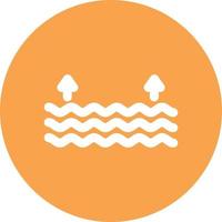 High Tide Glyph Circle Multicolor vector