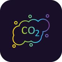 Co2 Gradient Icon vector