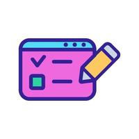 Internet test icon vector. Isolated contour symbol illustration vector